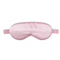 19Momme wholesale women travel relaxed satin fabric eye cover pink silk eye mask logo